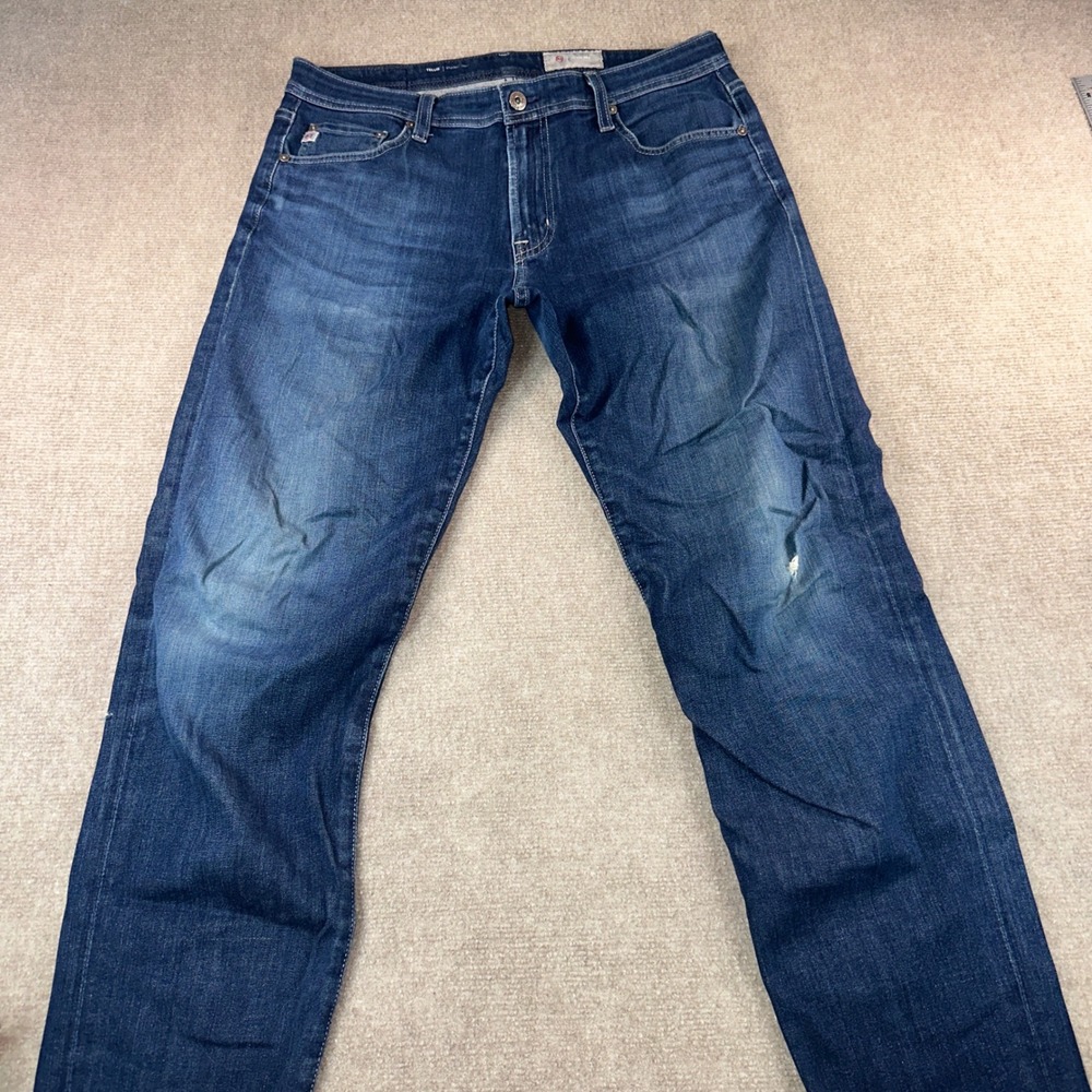 AG Adriano Goldschmied Tellis Modern Slim Jeans Blue Denim 360 33x34 Mens